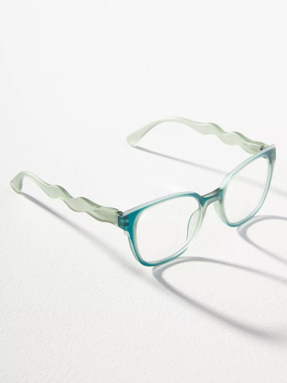 NEW Teal Anthropologie Peepers If You Say So Blue Light Filtering Glasses +1.00